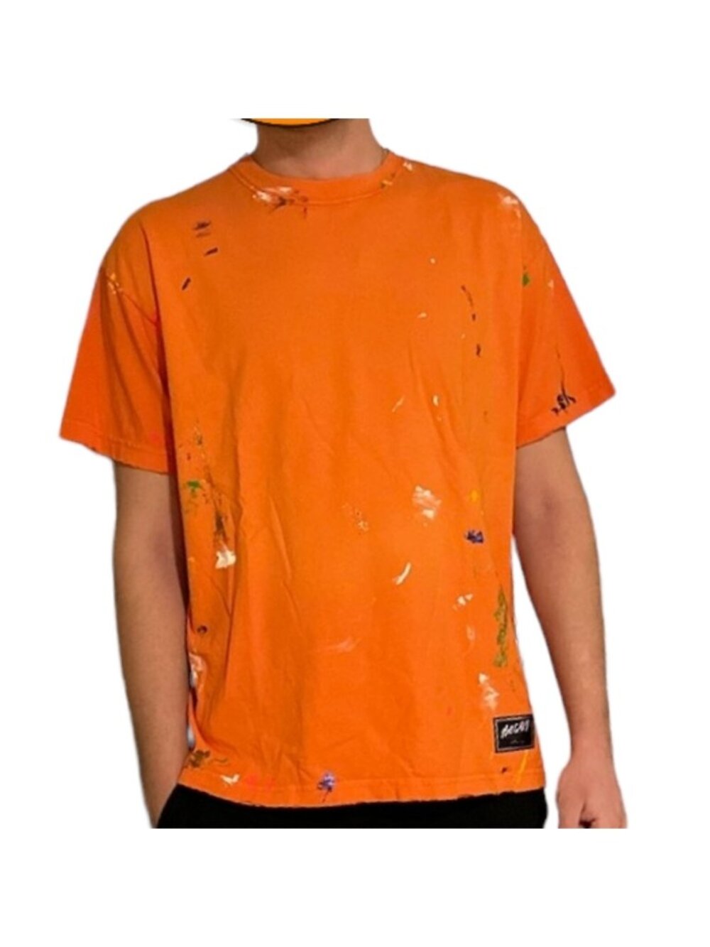 NWT Bossi Sportswear AHT Vintage Style Cotton T-Shirt Orange